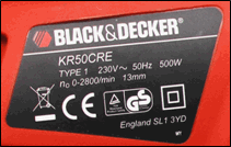Black + Decker productgegevens