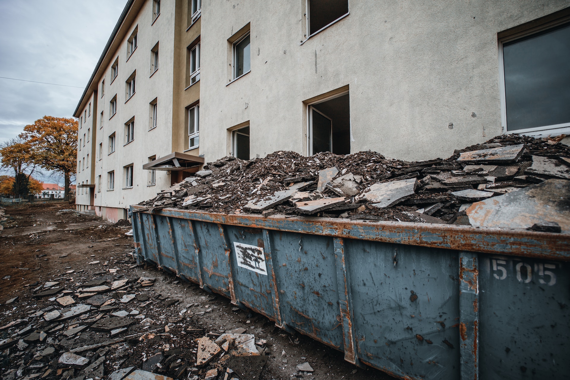 Sloopafval container